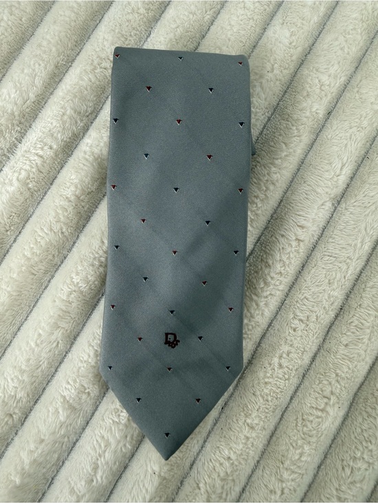 Dior Other - Vintage Christian Dior Monsier Gray Men's Tie with Subtle Pattern